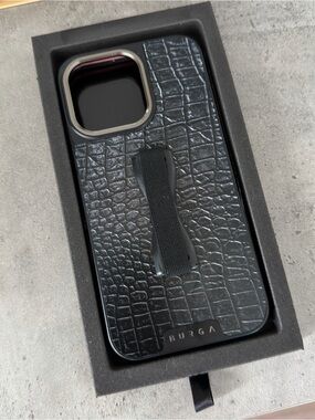 Burga Snakeskin iPhone 15 Pro Max Case - Black